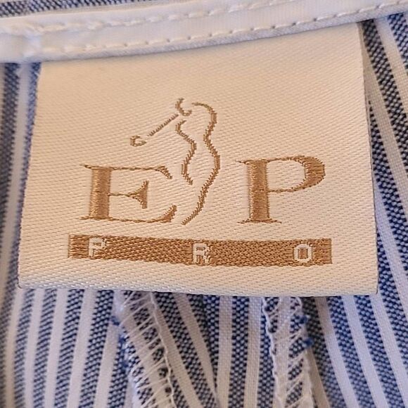 EP Pro Womens Navy and White Striped Golf Bermuda Shorts Size 4 - Picture 3 of 10